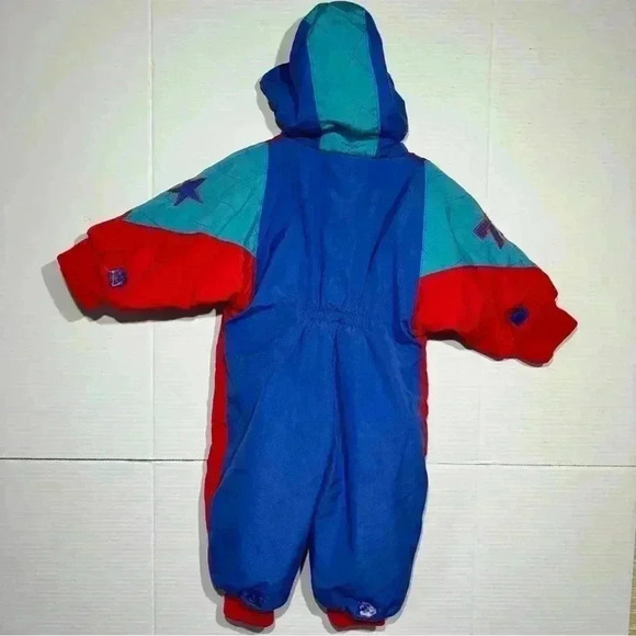 VTG 80s Happy Kids Full Body Snow Suit Size 12 Months - Picture 7 of 9